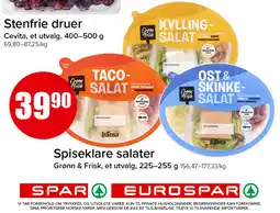 Eurospar Grønn & Frisk spiseklare salater tilbud