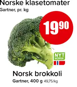 Eurospar Norsk Gartner brokkoli tilbud