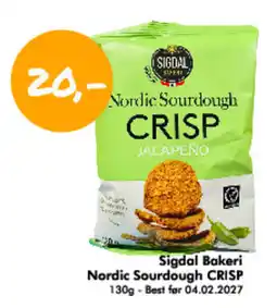 Havaristen Sigdal Bakeri Nordic Sourdough CRISP tilbud