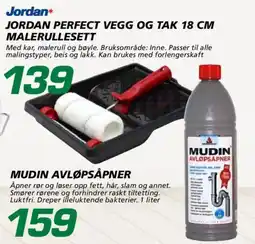Coop Byggmix Jordan perfect vegg og tak 18 cm malerullesett tilbud