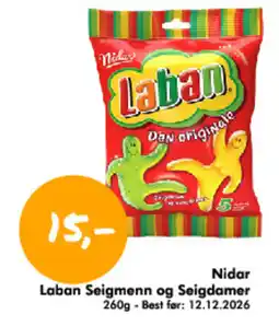 Havaristen Nidar Laban Seigmenn og Seigdamer tilbud