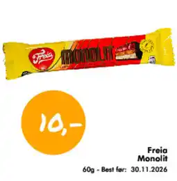Havaristen Freia Monolit tilbud