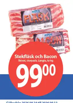MaxiMat Svinesund Längta Stekfläsk och Bacon tilbud