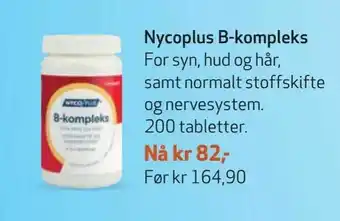 Apotek 1 Nycoplus B-kompleks tilbud