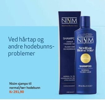 Apotek 1 Nisim sjampo til normal/tørr hodebunn tilbud