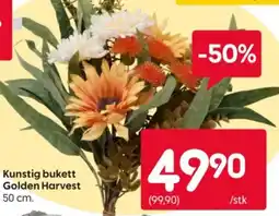 Rusta Kunstig bukett Golden Harvest tilbud