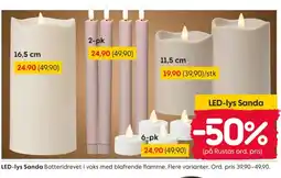 Rusta LED-lys Sanda tilbud