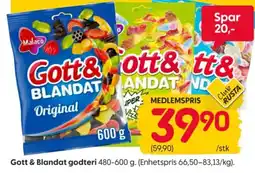 Rusta Gott & Blandat godteri tilbud