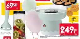 Rusta Sukkerspinnsmaskin og vaffeljern i miniformat tilbud