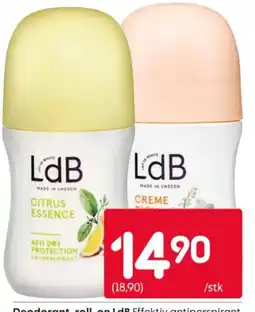Rusta LdB Deodorant roll on tilbud