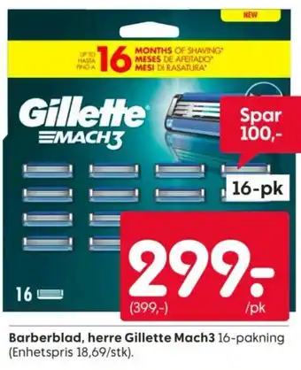 Rusta Gillette Mach3 tilbud