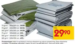Rusta Tarpaulin presenninger tilbud