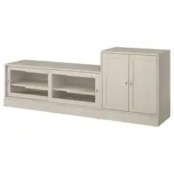 IKEA Havsta Tv-møbel, kombinasjon, gråbeige, 241x47x89 cm tilbud