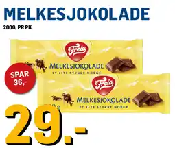 Price Lagerbutikk Freia melkesjokolade tilbud
