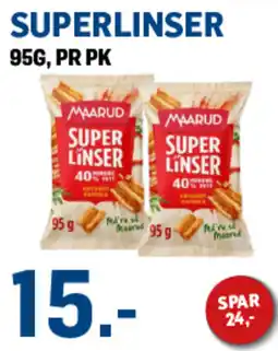 Price Lagerbutikk Maarud super linser tilbud