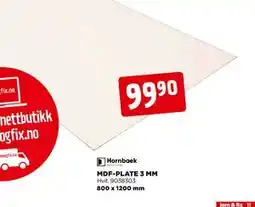 jem & fix MDF-PLATE 3 MM tilbud