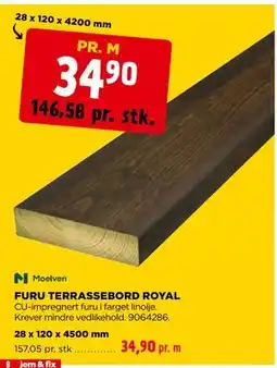 jem & fix FURU TERRASSEBORD ROYAL tilbud