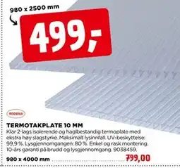 jem & fix TERMOTAKPLATE 10 MM tilbud