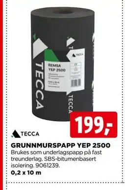 jem & fix GRUNNMURSPAPP YEP 2500 tilbud