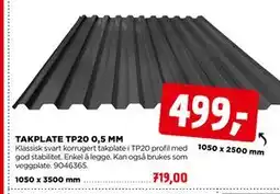 jem & fix TAKPLATE TP20 0,5 MM tilbud