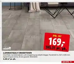 jem & fix LAMINATGULV CROSSTOWN tilbud