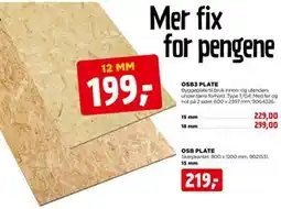 jem & fix OSB PLATE tilbud