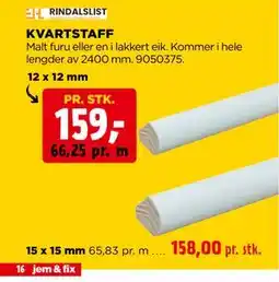 jem & fix KVARTSTAFF tilbud