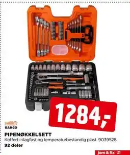 jem & fix PIPENØKKELSETT tilbud