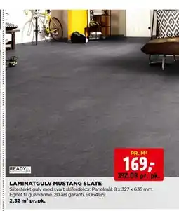 jem & fix LAMINATGULV MUSTANG SLATE tilbud