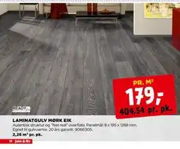 jem & fix LAMINATGULV MØRK EIK tilbud