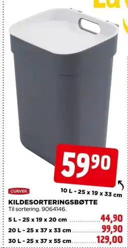 jem & fix KILDESORTERINGSBØTTE tilbud