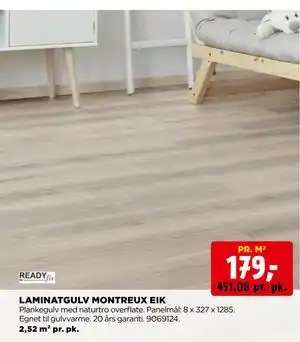 jem & fix LAMINATGULV MONTREUX EIK tilbud