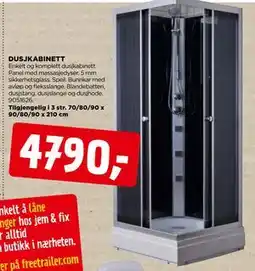 jem & fix DUSJKABINETT tilbud