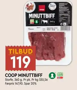 Coop Mega COOP MINUTTBIFF tilbud