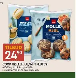 Coop Mega COOP MØLLEHJUL/MINIFLUTES tilbud