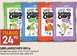 Coop Mega SØRLANDSCHIPS RIFLA tilbud