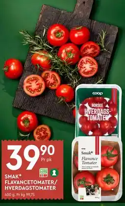 Coop Mega SMAK* FLAVANCETOMATER/ HVERDAGSTOMATER tilbud