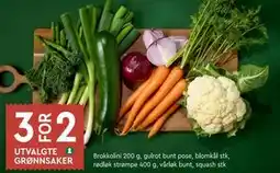 Coop Mega UTVALGTE GRØNNSAKER tilbud