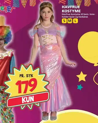 Extra Leker Havfrue kostyme tilbud
