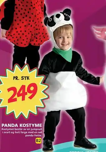 Extra Leker Panda kostyme tilbud