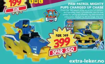 Extra Leker Paw patrol mighty pups charged up chase tilbud