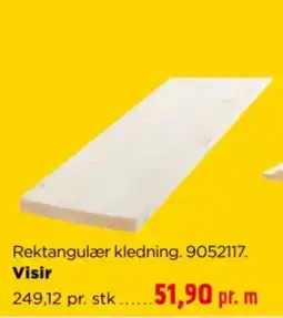 jem & fix Visir Rektangulær kledning tilbud