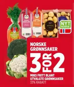 Meny Grønnsaker tilbud
