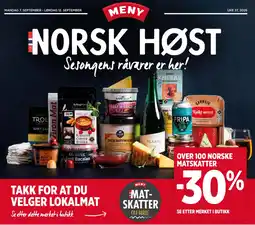 Meny Mat-skatter fra norge tilbud