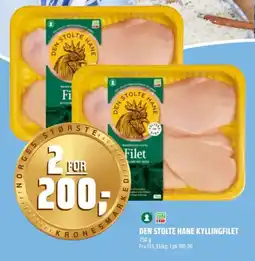 Coop Obs Den Stolte Hane Kyllingfilet tilbud