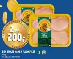 Coop Obs Den Stolte Hane Kyllingfilet tilbud
