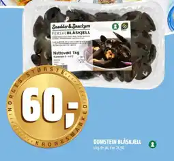 Coop Obs Domstein blåskjell tilbud