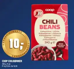 Coop Obs Coop chilibønner tilbud