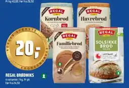 Coop Obs Regal brødmiks tilbud