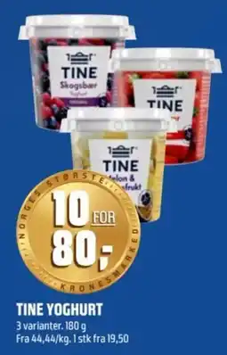 Coop Obs Tine yoghurt tilbud